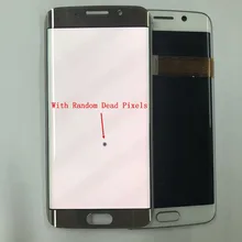 Для samsung Galaxy S6 Edge lcd G925 G925F SM-G925F дисплей кодирующий преобразователь сенсорного экрана в сборе с рамкой S6 Edge с битыми пикселями