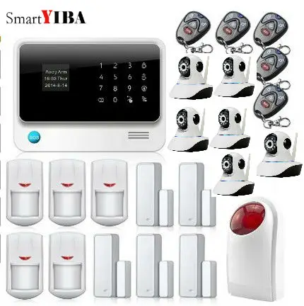 SmartYIBA SMS Call App Alert Android IOS Control Security font b Alarm b font Wifi Cameras