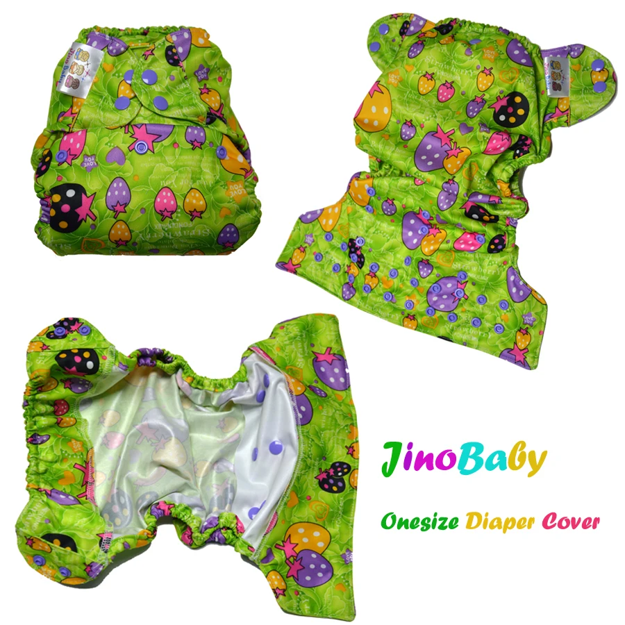 JinoBaby Cloth Diaper Cover Reusable Baby Diapers Covers One Size Fits