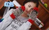 Women's Winter Gloves Without Fingers Knitting Wool Warm Mittens Fingerless Cartoon Hedgehog Gloves Birthday Present ► Photo 3/6