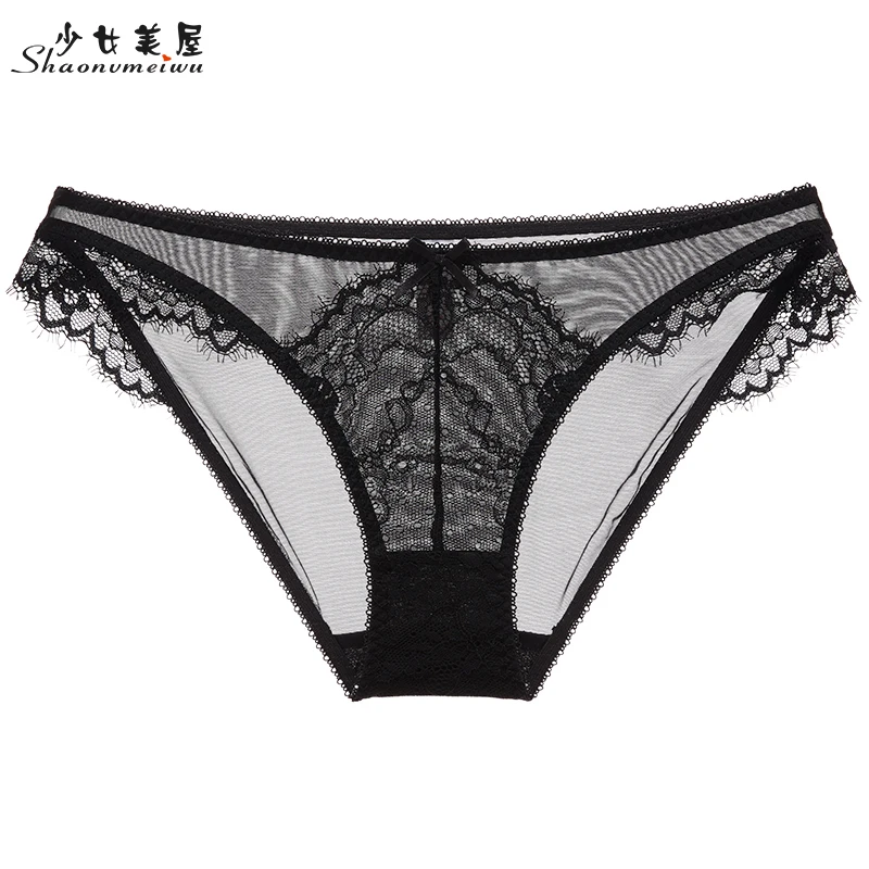 Trying on transparent panties. Trying on transparent panties