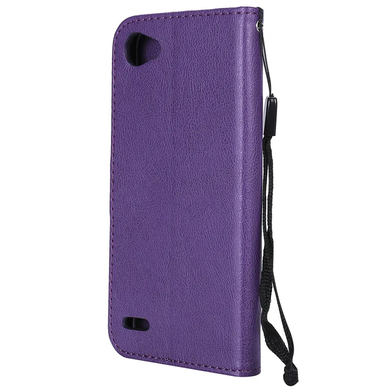 الحالات الهاتف ل فوندا LG Q6 حالة ل Coque ال جي G6 مصغرة/ال جي Q6 زائد حالة غطاء الصلبة اللون محفظة مغناطيس فليب غطاء حالة جلدية
