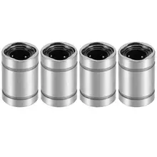 4 pces, rolamentos de esferas lineares lm5uu, diâmetro do furo de 5mm, 10mm od, comprimento de 15mm