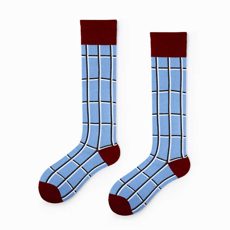 1 пара, гольфы kawaii, сетчатые высокие носки до бедра, японские Хлопковые женские гольфы для девочек, милые цветные носки для студентов, harajuku - Цвет: AB59017