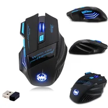 Super Hot Zelotes F14LED Wireless Mouse Gamer Game Mouse Optical 2400DPI 2.4G Computer Mouse ECHTPower Nighthawk 7D Gaming Mice