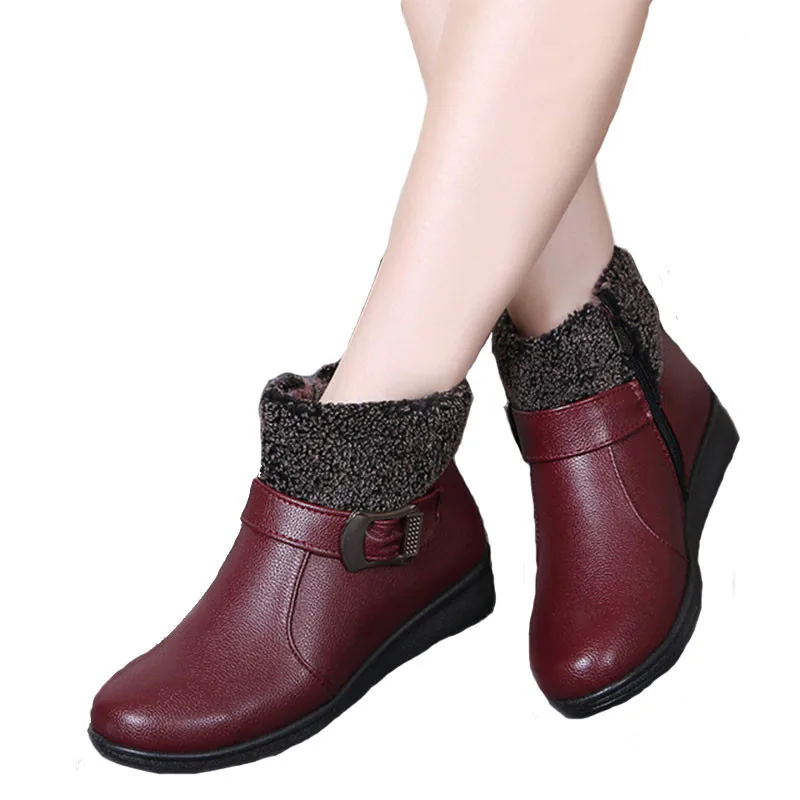 Women Winter Boots Female Zpi Ankle Boots Waterproof Warm Snow Boots Girls Ladies Shoes Woman Warm