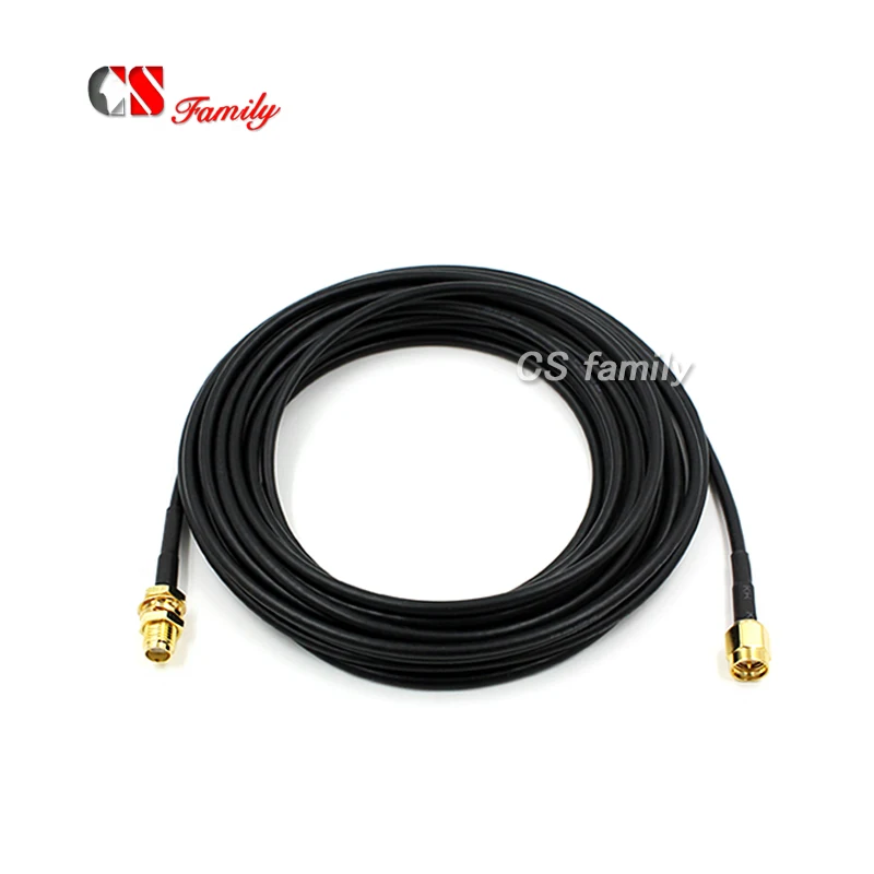 1 шт. удлинитель с разъемом SMA на гнездо 10 м|rg174 coaxial cable|coaxial cable rg174antenna |