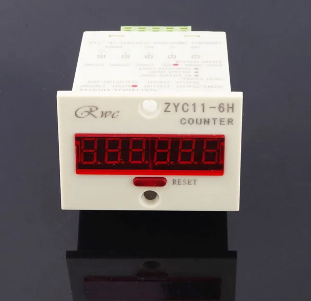 Бесплатная доставка ZYC11-6H AC DC12V DC24V DC36V AC110V 220V 100-240V 380V счетчик накопления подсчета