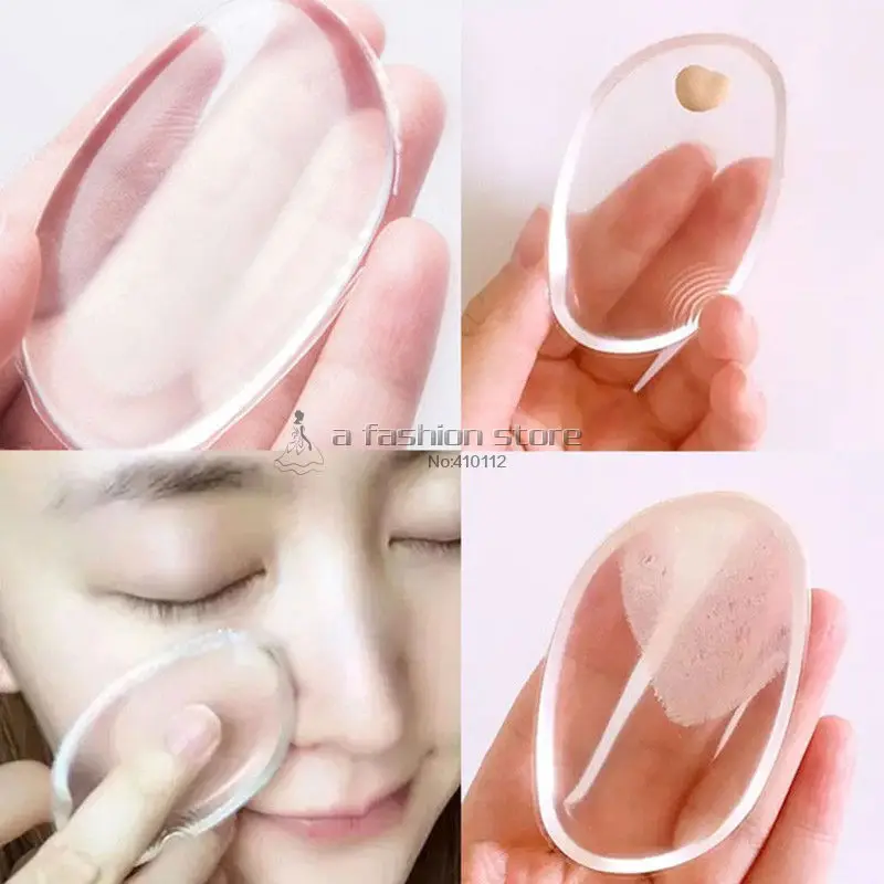 Transparent Silicone Powder Puff Jelly Powder Puff With Simple Soft