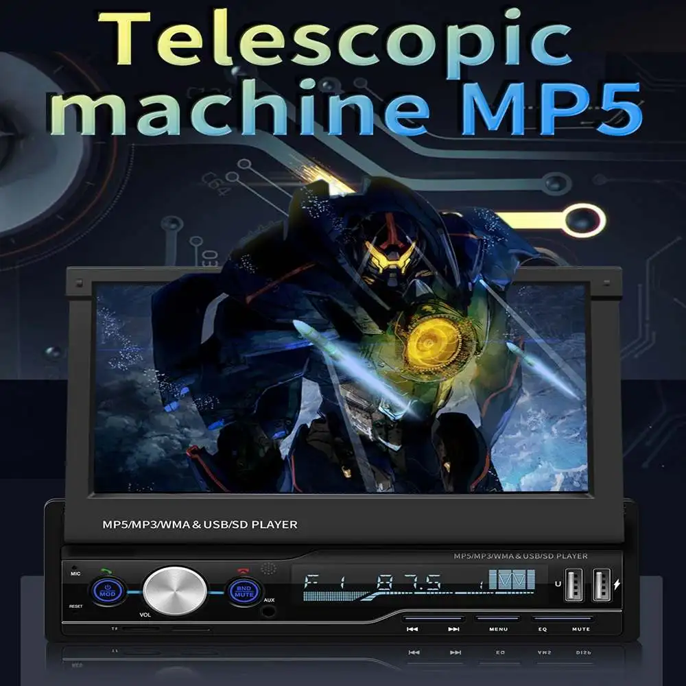 

Car Multimedia MP5 Player Audio Stereo Car Radio 7" HD Touch Screen Digital Display Foldable bluetooth Auto Radio USB FM
