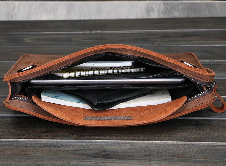 genuine leather men messenger bags  (14)