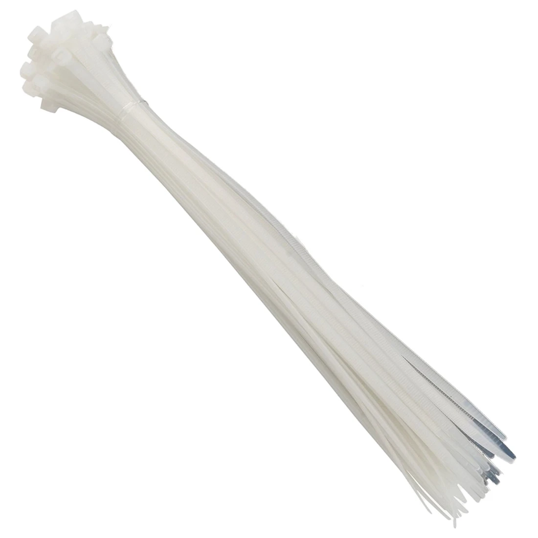 JFBL 100pcs Zip Wrap TIES Cable Ties Wire Straps PLASTIC Hook Self