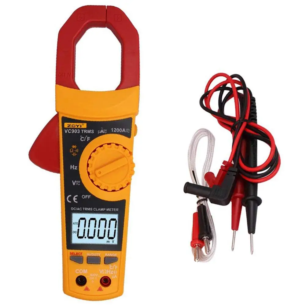 

Digital Clamp Meter Multimeter AC DC Current Volt Ohmmeter Tester