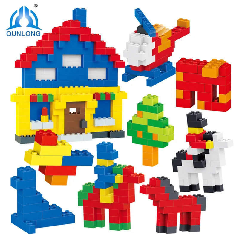 Qunlong 1000Pcs DIY City Creative Building Blocks Bricks Compatible With LegoINGly Bricks Educational font b Toys