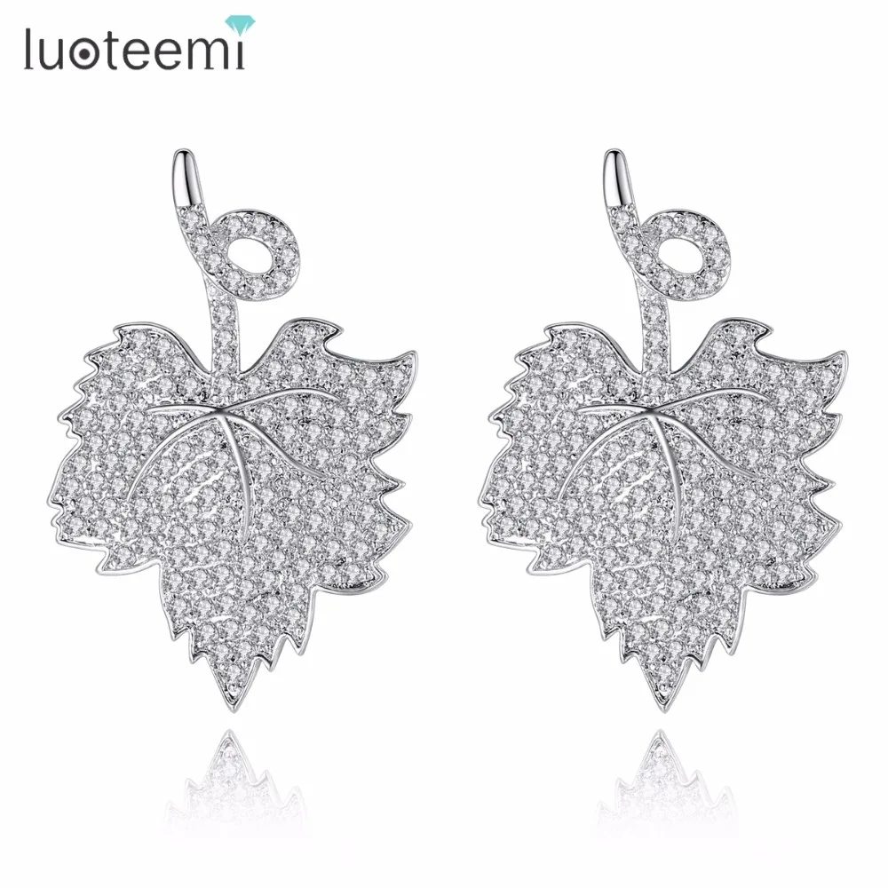 Новые винтажные серьги-гвоздики LUOTEEMI с микрозакрепкой крошечные блестящие