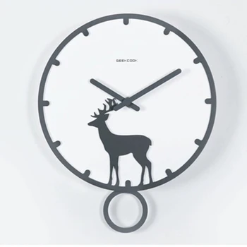 

Nordic Modern Design Wall Clock Wood Silent Watch Mechanism Secret Stash Living Room Clock Digital Relogio Parede Wall WZH743