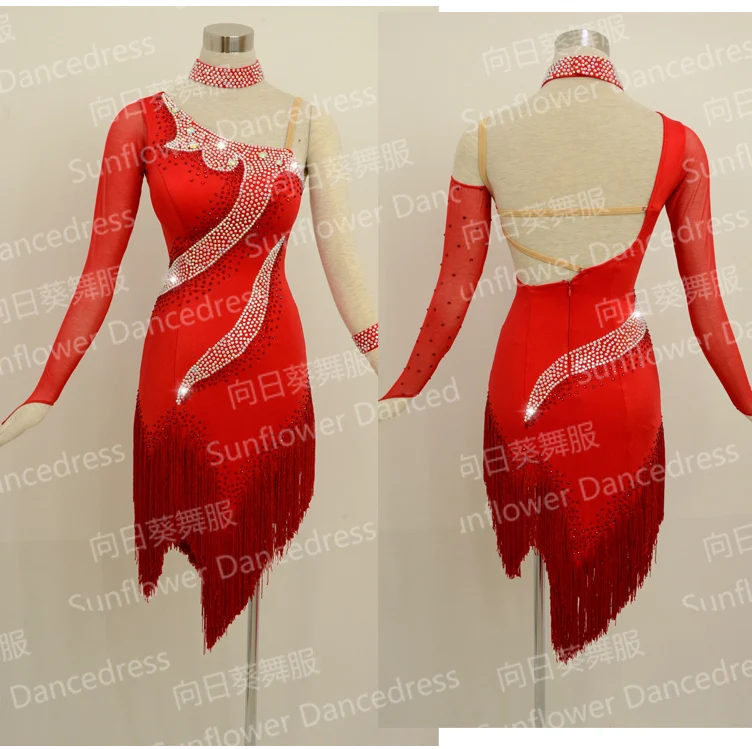 

2017 new Rumba Jive Chacha Ballroom Latin Dance Dress Girls Women ,fringe Latin dance dress,salsa dress,lady latin dance skirt