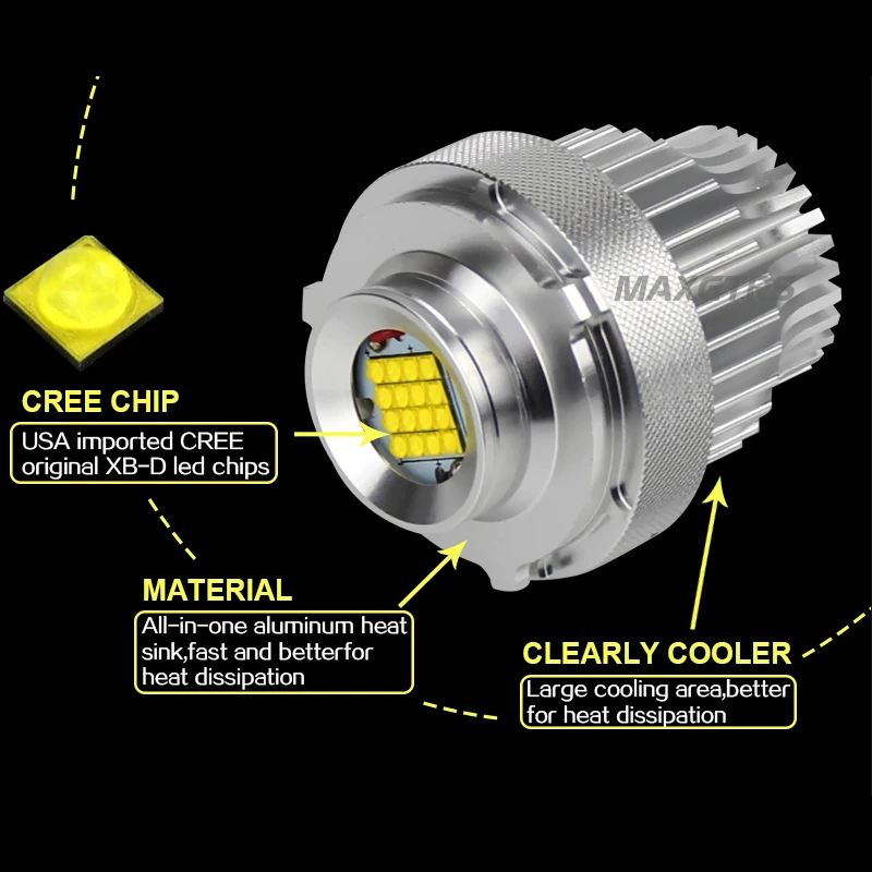 Светодиодный Маркер высокой мощности 2 шт. 80 Вт ангельские глазки кольцевой