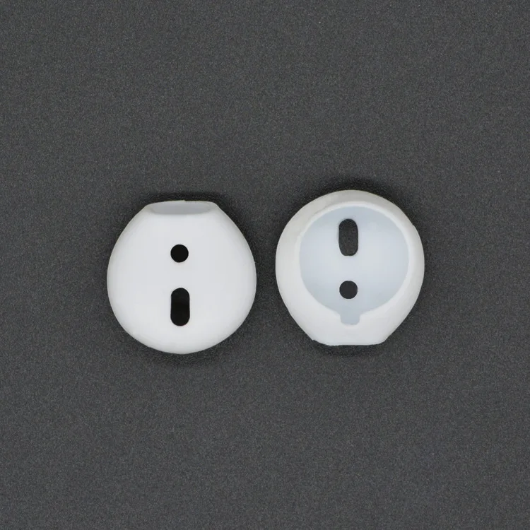 2 шт./пара для Airpods Беспроводной Bluetooth для iphone 7 7plusear Шапки наушники силиконовый чехол наушники нескользящий чехол для наушников - Цвет: white