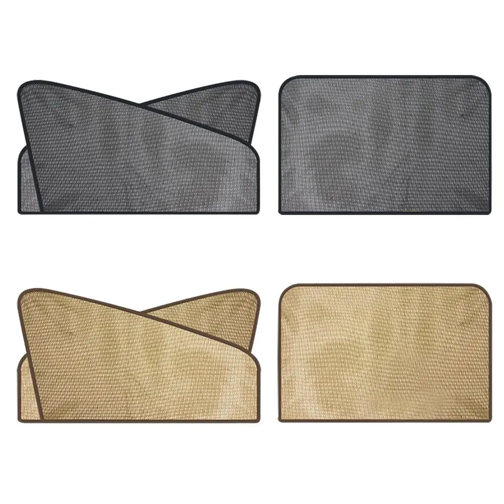Auto Automatic Window Sunscreen Insulation Magnetic Mesh Magnet Sunshade Telescopic Car Side Window Blinds Cover Car-styling