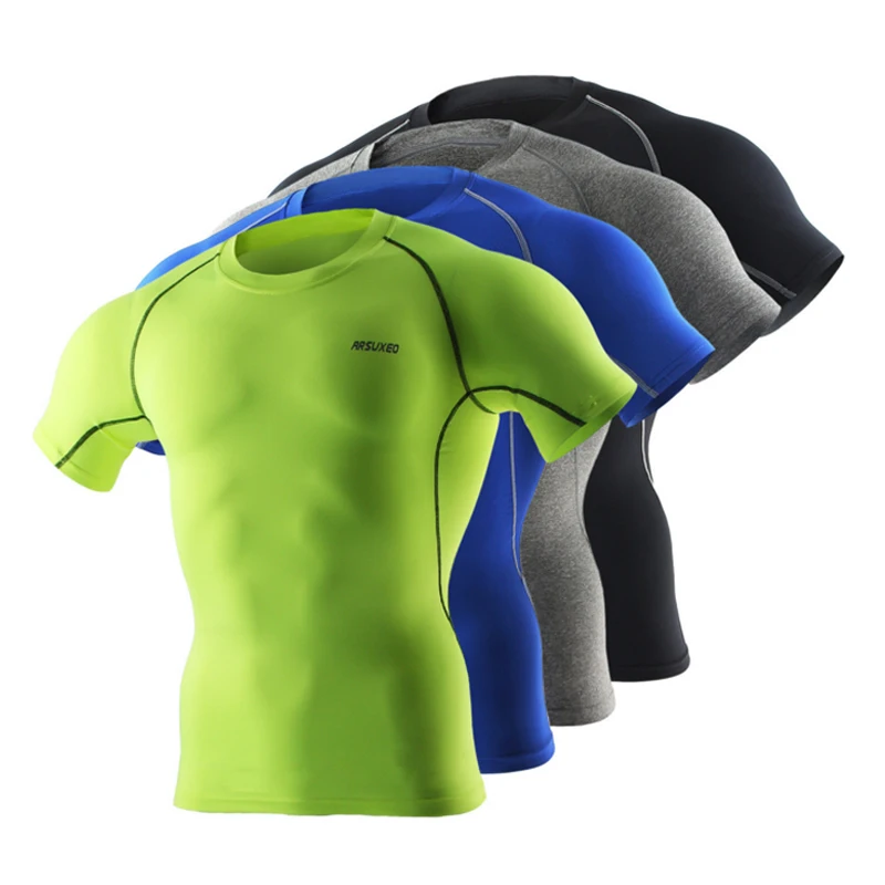 

Cycling Base Layer Men Quick Dry Sports Compression Underwear Short Sleeve Ropa Bicicleta MTB High Elastic Base Layer Clothing