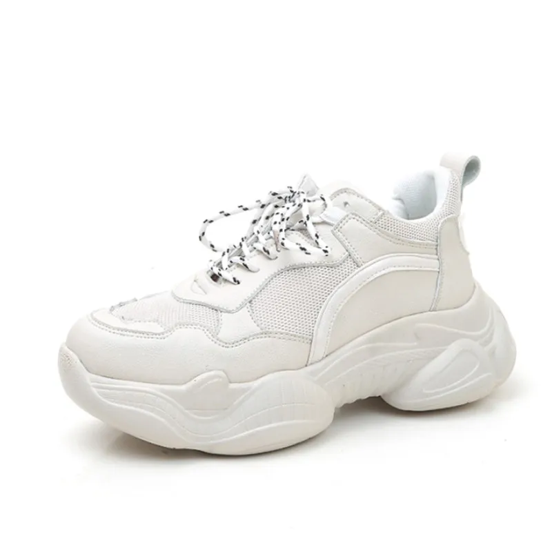 Новинка 2019 года женские кроссовки на платформе сезон весна дышащая сетчатая
