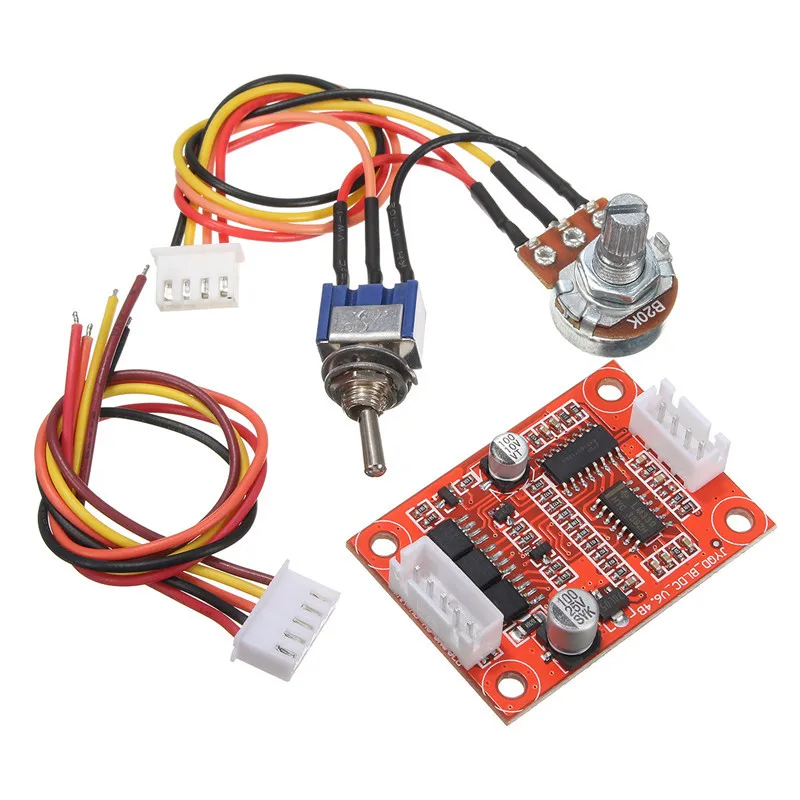 

DC 7.5V-18V 30W Brushless Motor Driver Controller Board DIY Kit for Hard Drive Motor/Pump Over-current Protection 45X32mm Module