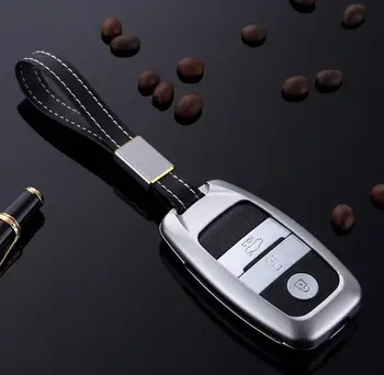 

Car Aluminium Alloy Key Cover Shell Case Holder For KIA Sorento KX5 KX3 K3 K5 Sportage Niro Optima 3/4 Button Smart Fob Key