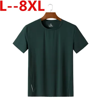

8XL 6X Quick Dry Slim Fit Tees Men Printed T-Shirts Compression Shirt Tops Bodybuilding Fitness O-Neck Short Sleeve Male T Shirt