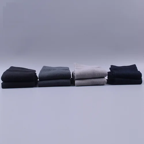 부드럽고 탄력 있는 땀 흡수 항균 파티 드레스 발가락 양말, 5 손가락 긴 양말, 5 켤레 코튼, 솔리드 비즈니스 5