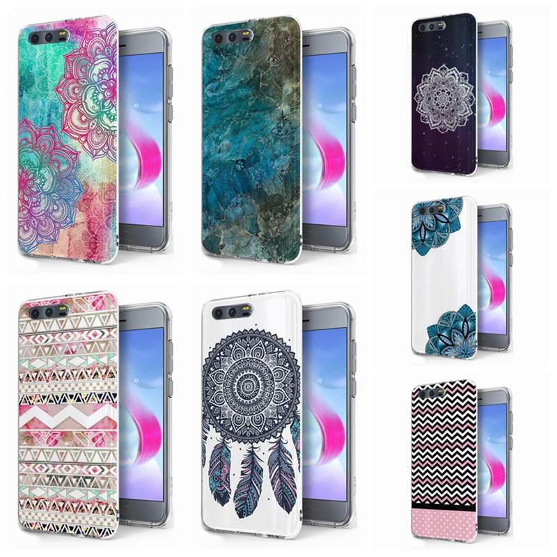 TPU Luxury For Huawei P9lite/P8 Lite 2017 Y5ii /Honor P Smart/P10 design Silicon Mandala Cover Case Fundas A094 |