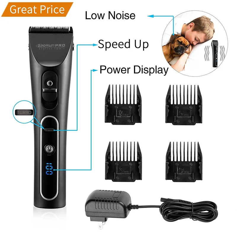 Electric Dog clipper Dog Grooming Clippers Cordless Quiet Pet Hair