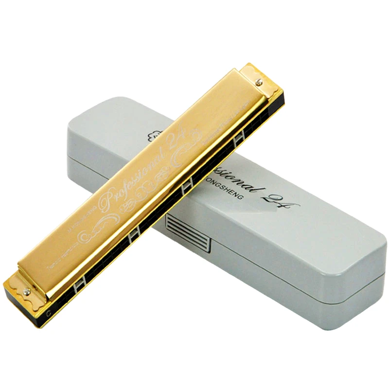 Kongsheng 24 Holes Tremolo Harmonica Instrumento Musical Armonica