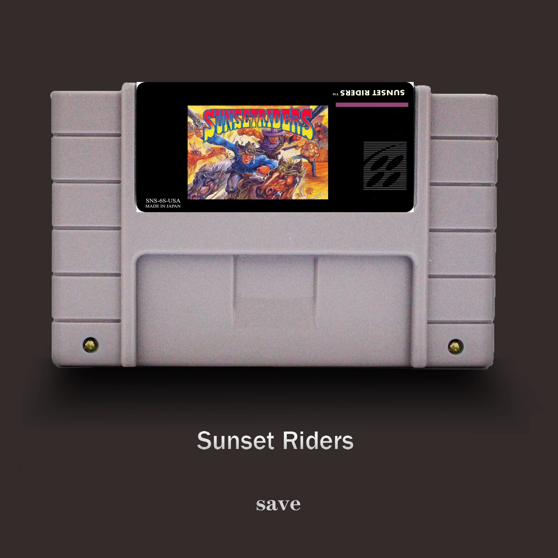 

Sunsetriders -16 bit For NTSC Game Player Big Gray Game Card