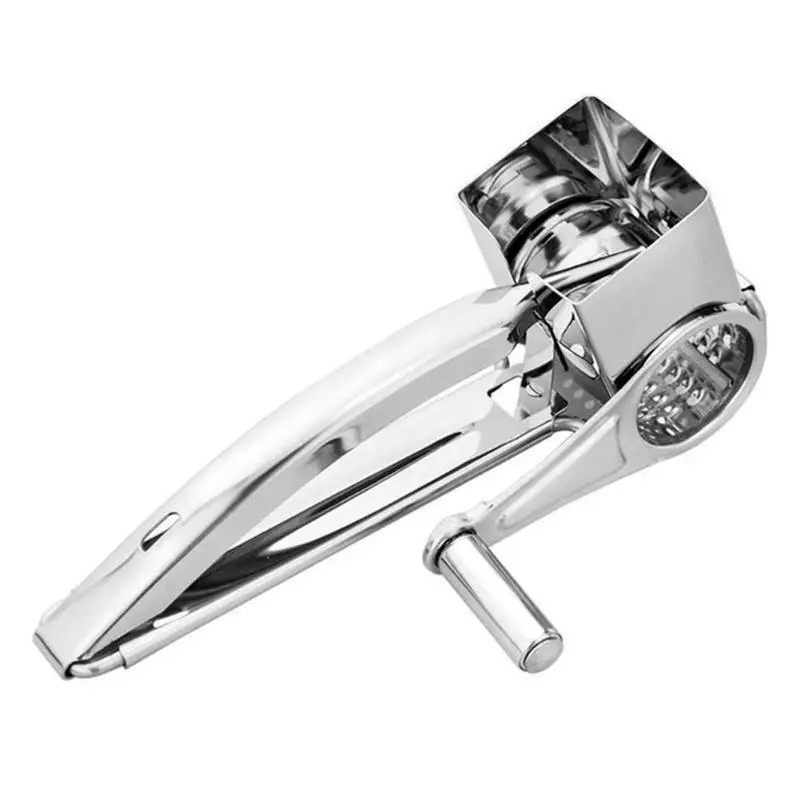 Classic Rotating Hand cranked Drum Cheese Grater Rotary Ginger Slicer