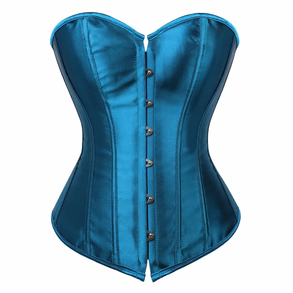 Vintage Overbust Satin Bridal Corset Top
