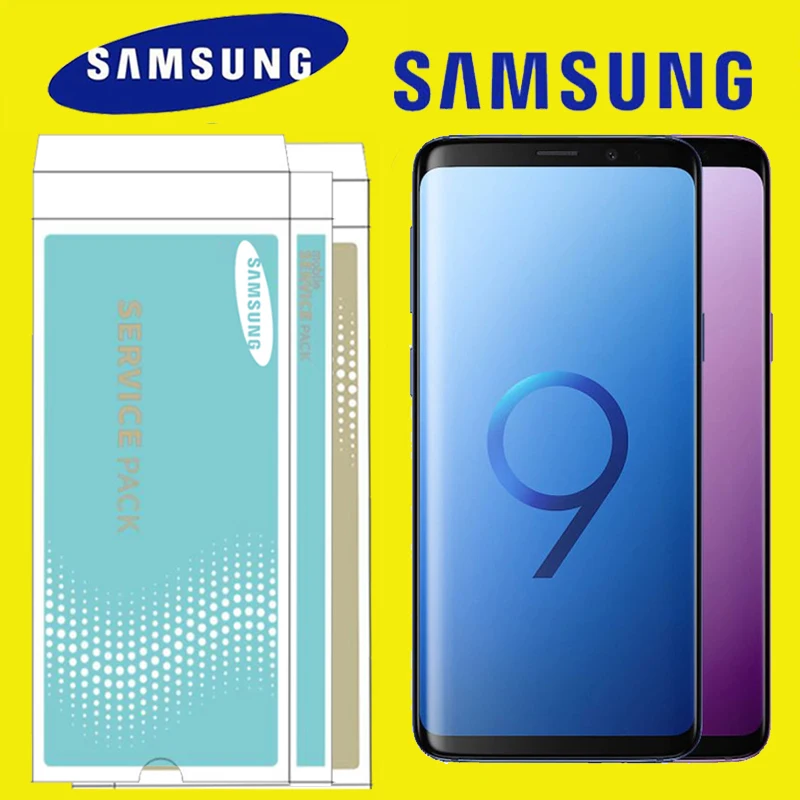

ORIGINAL 2960*1440 Display with Burn Shadow LCD with frame for SAMSUNG Galaxy S9 S9+ Plus G960 G965 Touch Screen Digitizer