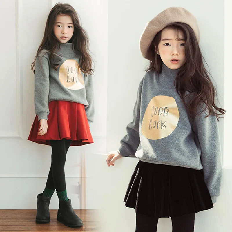 2018 New Girls Autumn Winter Casual Clothing Sets Letter Print Long Sleeved T-shirt+ Pants/Skirt 2Pcs Set Warm Clothes CC509 2018 New Girls Autumn Winter Casual Clothing Sets Letter Print Long Sleeved T-shirt+ Pants/Skirt 2Pcs Set Warm Clothes CC509