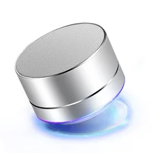 2016 Aluminum LED Light Bluetooth Speaker Wireless Mini Portable Speakers FM Radio Subwoofer Tweeter Audio For XiaoMi iPhone