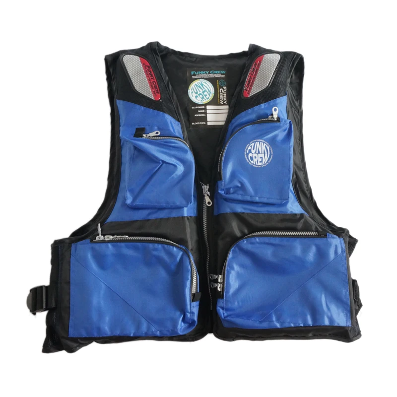 

2015 High Quality Fishing Vests Waterproof Mesh Breathable Fishing Vest Black and Blue Patchwork Plus Size Vests XIYAN021