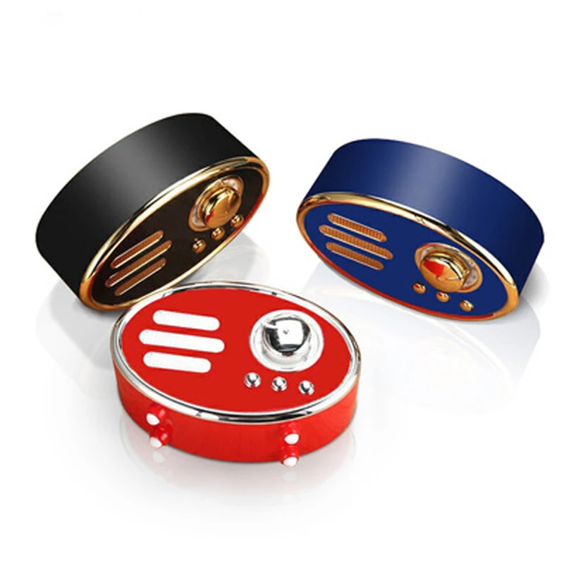

Portable Vintage Retro Subwoofer Stereo Mini Bluetooth Wireless Bluetooth Speaker for xiaomi samsung huawei iphone