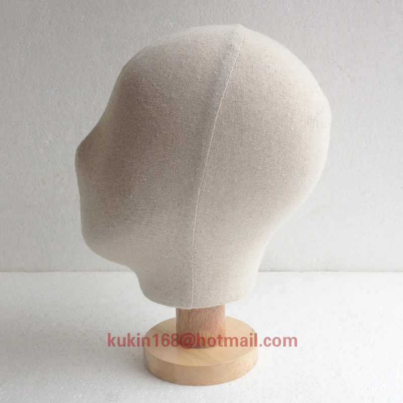 

Hats and Millinery display head, Fabric covered mannequin head