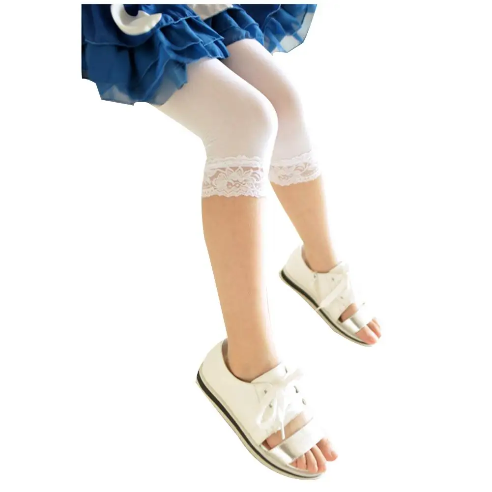 

Children Lace hook Candy Color Leggings