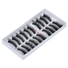 10 пар в комплекте; длинный крест накладные макияж ресниц натуральные поддельные толстые черные ресницы всего лишь "Клио" postios L58