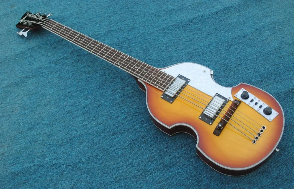 Semi Hollow Body 5 string BBTO Bass guitar Guitarra customized oem