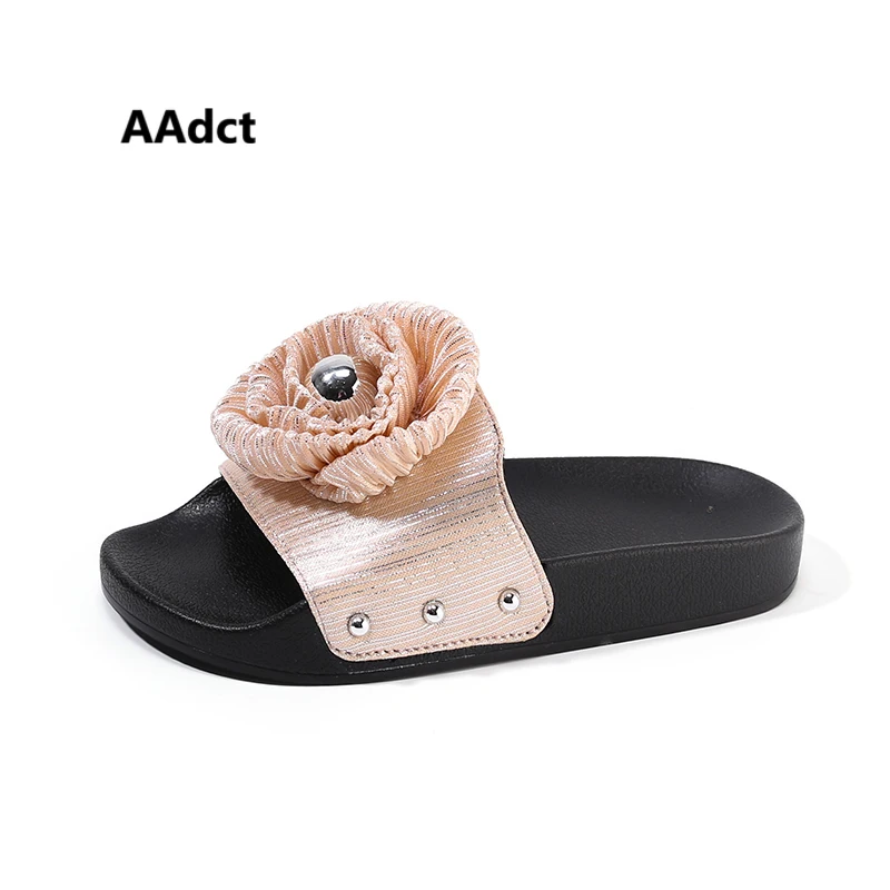 

AAdct 2019 summer new girls slippers home little kids slippers for girls Brand princess children shoes soft sole