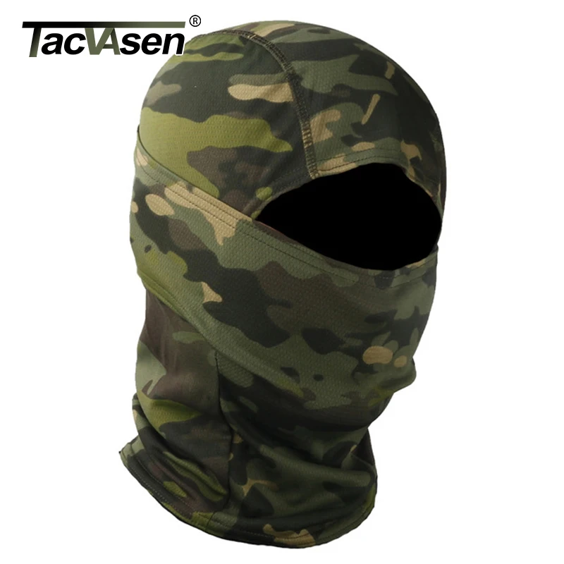TACVASEN, тактическая камуфляжная Балаклава, маска на все лицо, Skullies Hunt Shoot, армейский Байкер, военный шлем, лайнер, Боевой страйкбол, снаряжение