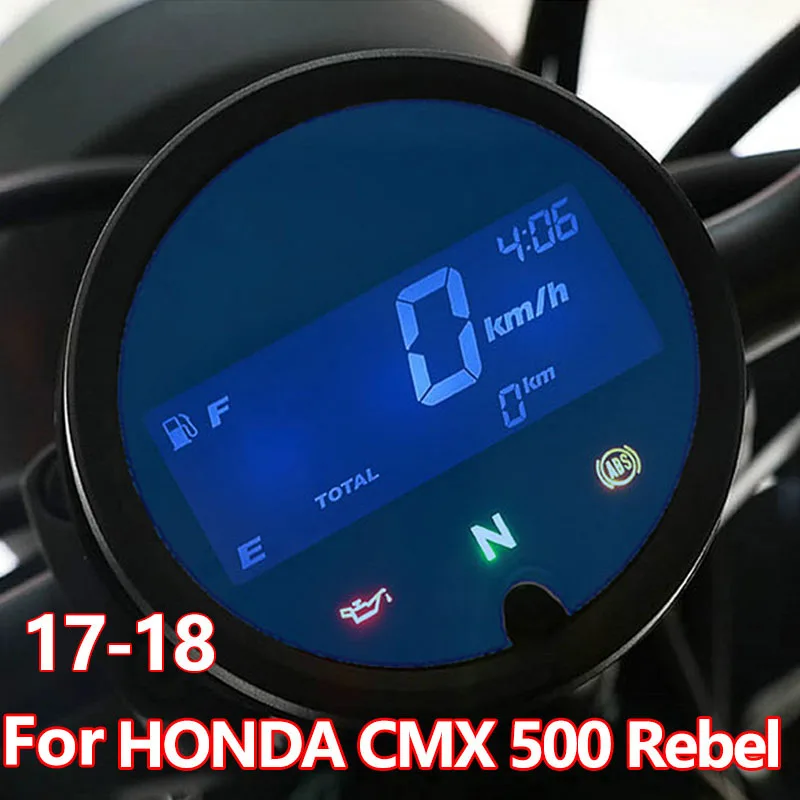 CMX 500 Rebel moto Cluster Scratch Protection Film Instrument Dashboard Cover Guard TPU Blu-ray for HONDA 2017-2018 CMX 500 Rebe (3)