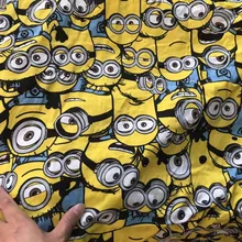 50*160 см Миньоны хлопчатобумажная трикотажная ткань для лоскутной масштабируемой ткани DIY швейная рубашка для маленьких мальчиков и девочек