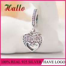 Я люблю свою маму мотаться Шарм Браслет Fit Серебро 925 первоначально Серебро 925 perles pour la изготовление де bijoux